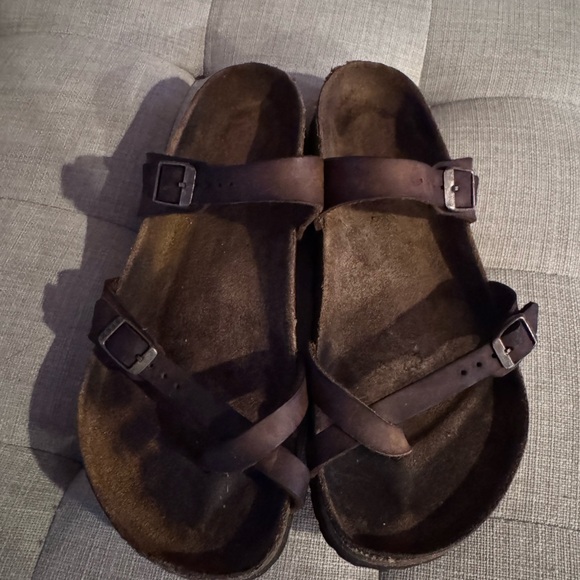 Birkenstock Shoes - Woman’s size 40 Brown Leather Double-Strap Birkenstock Sandals